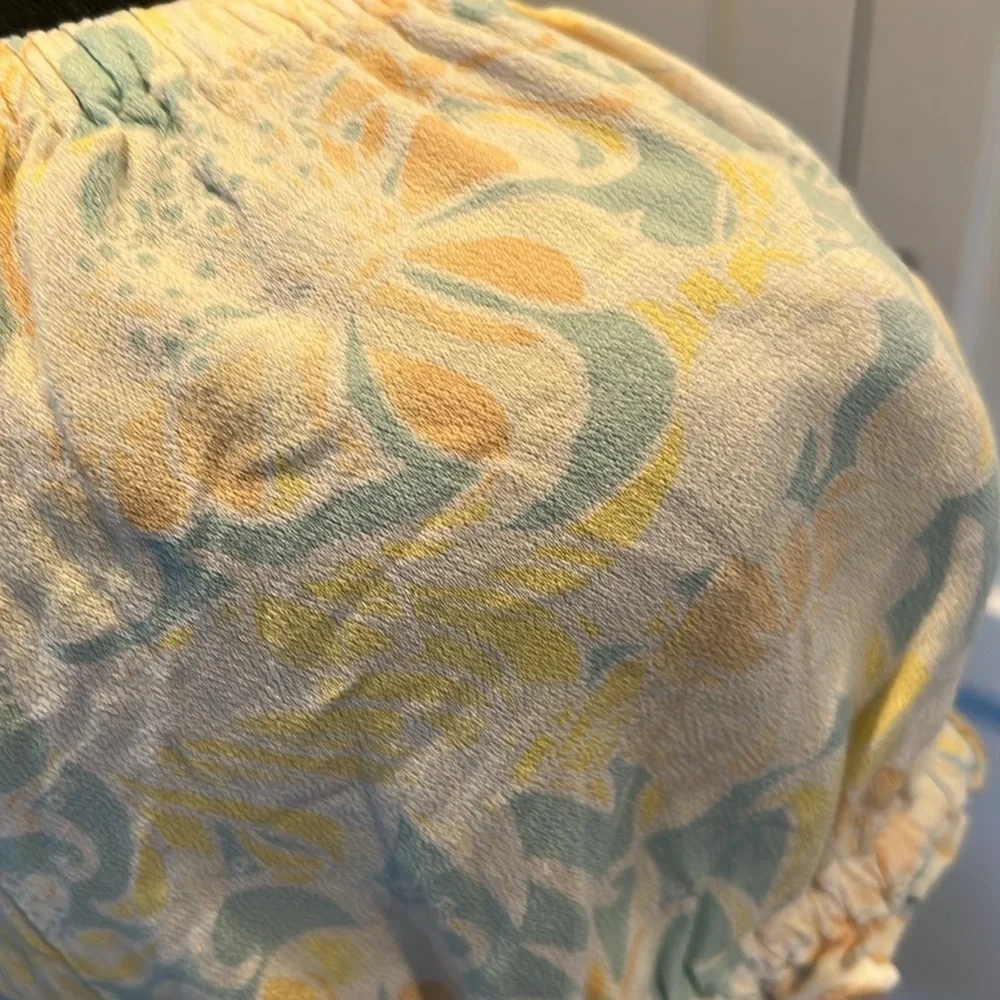 BP Multicolor Smocked Blouse S